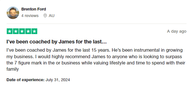 Trustpilot review by Brenton Ford