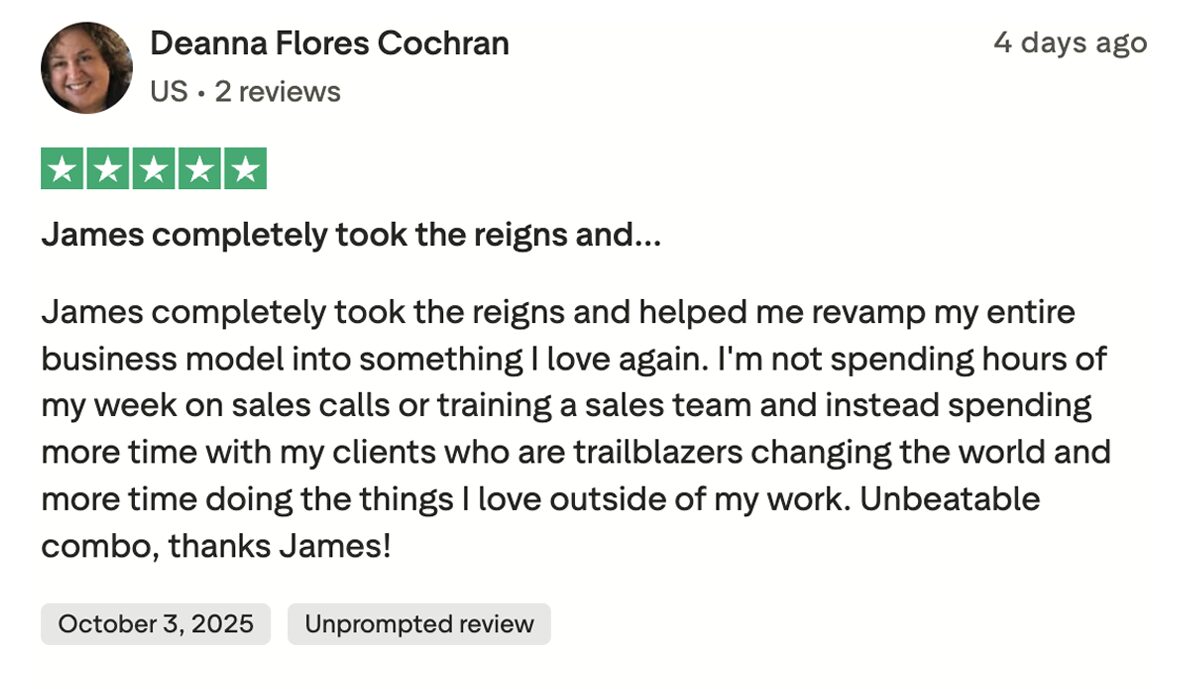 Trustpilot review by Deanna Cochran